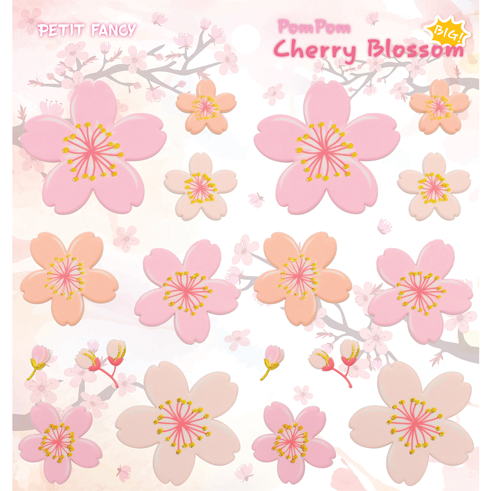 DA5434 PomPom Cherry Blossom BIG